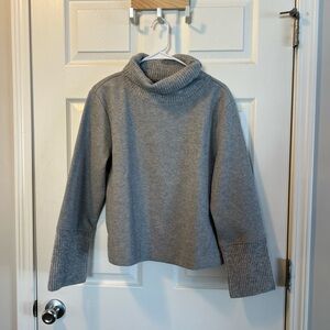 Banana Republic Heather Gray Cowl Neck Sweater